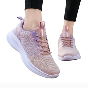Women Lightweight Breathable Flying Weave Running Shoes Sz 8